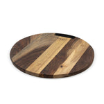 Oval - Pure Rose Wood Serveerplank rond 1 metalen handvat Ø 35 cm Oval Kitchenware 