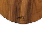 Oval - Pure Walnut Wood Serveerplank rond Ø 30 x 1,8 cm Oval Kitchenware 