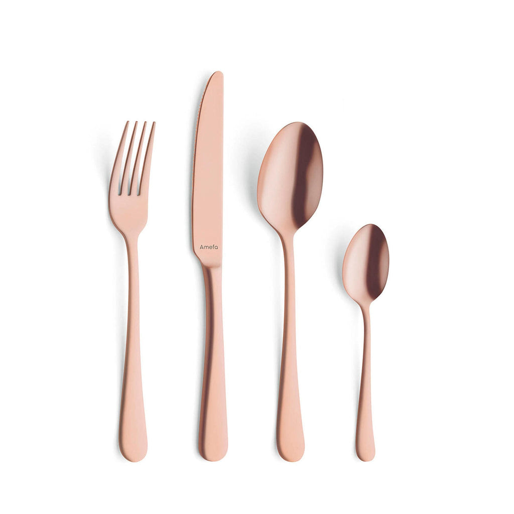 Med andre ord Tvunget Optagelsesgebyr Amefa - Austin 24-piece Cutlery Set 6 People - Matte Copper - Cooking Giant