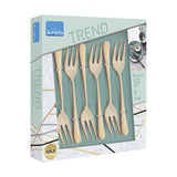 Amefa - Gold Matt PVD 6 Cake Forks in trend box- gold Amefa 