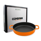 COMBEKK - Sous-Chef Koekenpan Dubbel Handvat 24CM - Oranje Koekenpan Combekk 