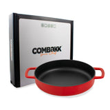 COMBEKK - Sous-Chef Koekenpan Dubbel Handvat 24CM - Rood Koekenpan Combekk 