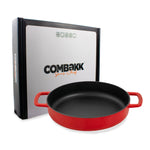 COMBEKK - Sous-Chef Koekenpan Dubbel Handvat 28CM - Rood Koekenpan Combekk 