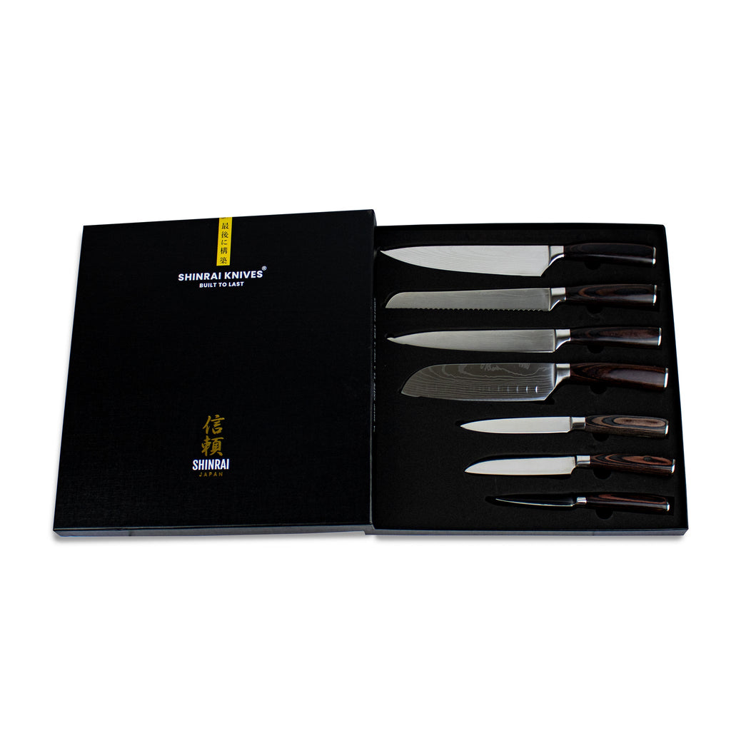 Syokami Vintage Japanese knife set-7 pieces