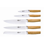 Richardson Sheffield - NOMAD 5 pc magnetic knife block - bamboo Messenset met blok Richardson Sheffield 